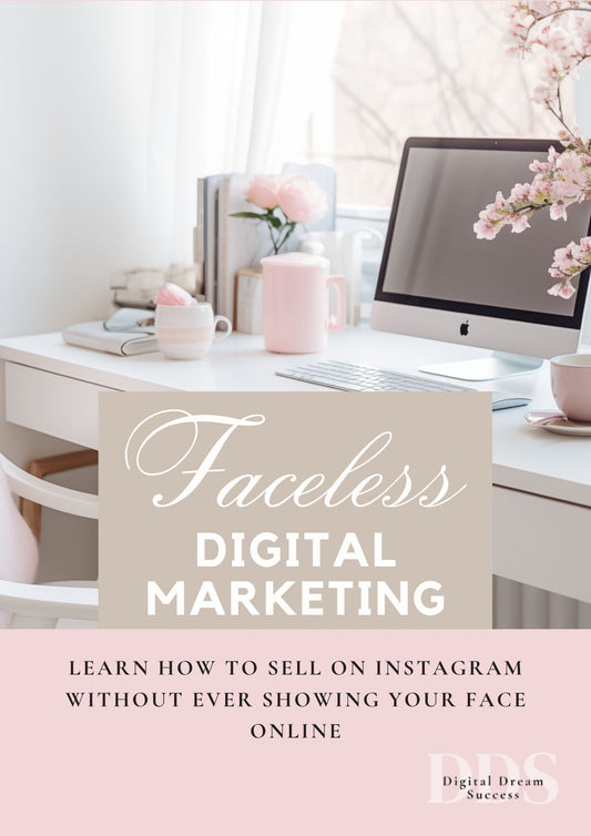 Faceless Digital Marketing E-book- PLR- Private label Rights Included